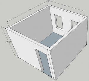 10x11 Bedroom (isometric view)